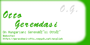 otto gerendasi business card